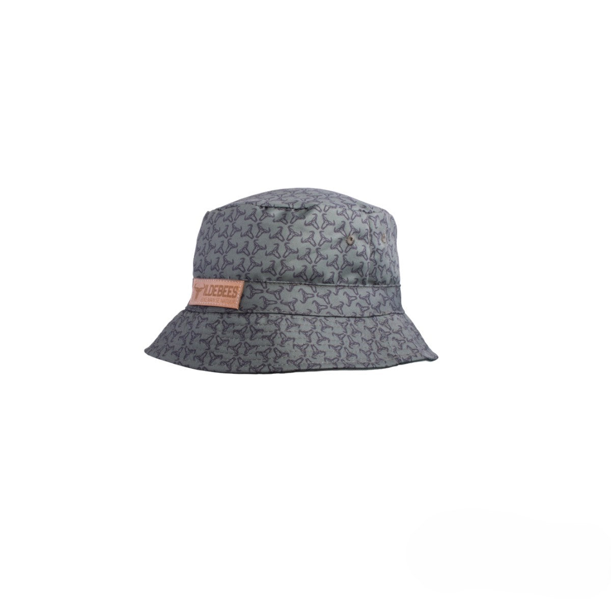 Wildebees Mens Loslit Reversible Logo Olive/Charcoal Bucket Hat