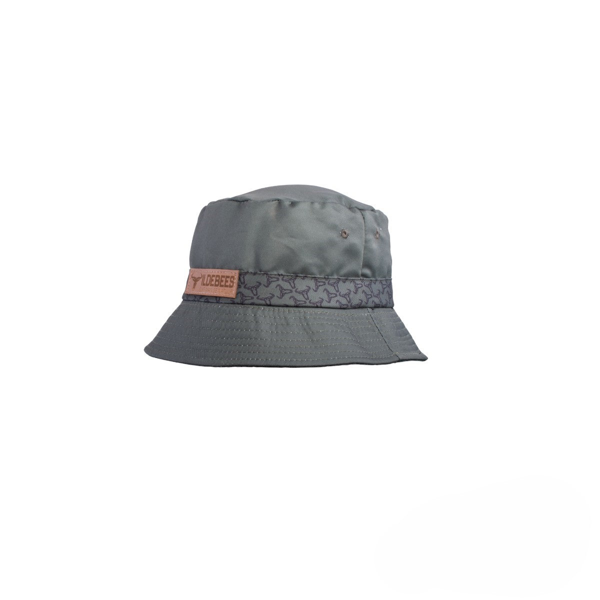 Wildebees Mens Loslit Reversible Logo Olive/Charcoal Bucket Hat