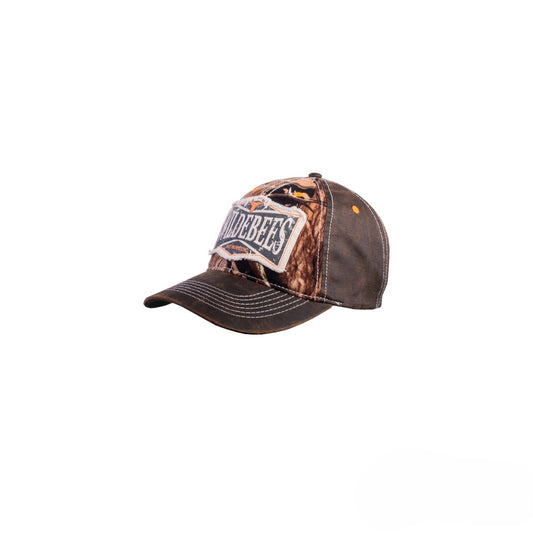 Wildebees Mens Raw Edge Applique Sekelbos/Choc Oilskin Cap