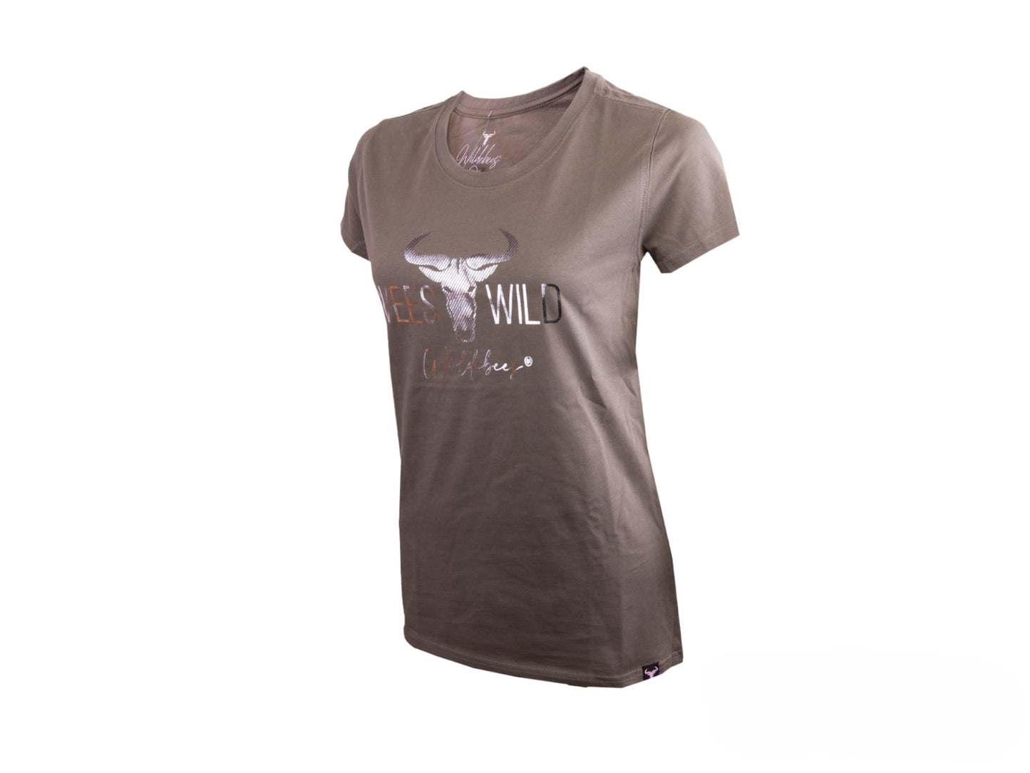 Wildebees Foil Stripe 'Wees Wild' Basil Tee