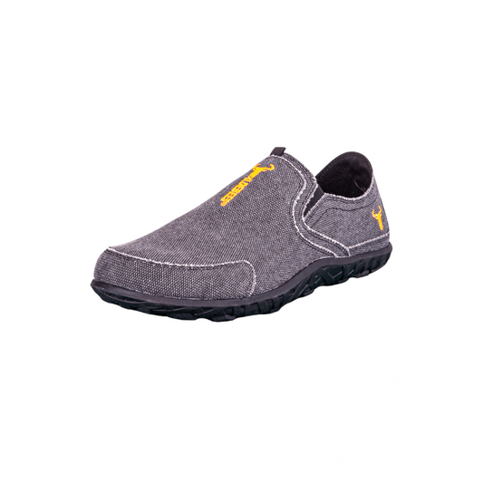 Wildebees Mens Stoffel Black Slip-On Shoe