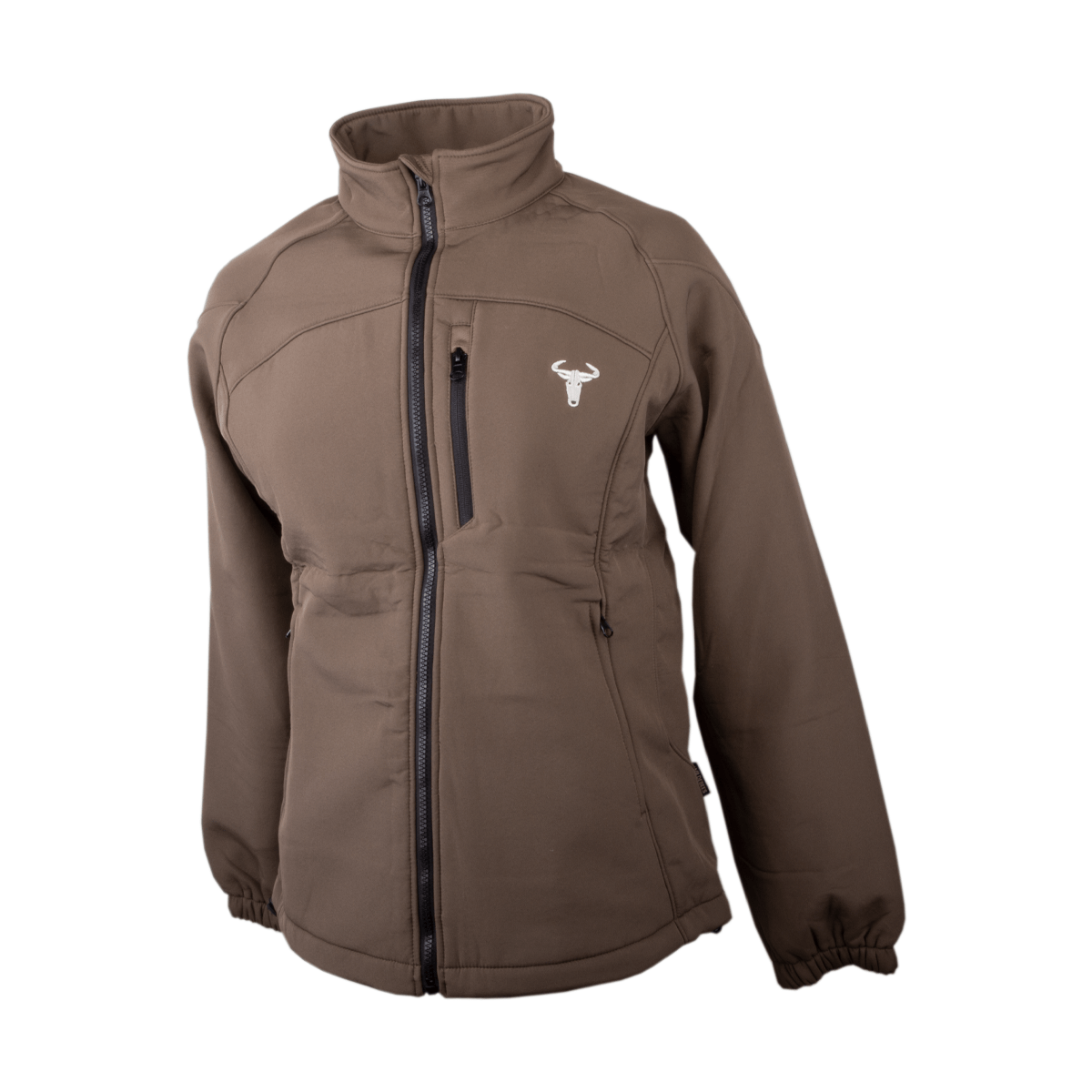 Wildebees Ladies Plain Tech Teddy Bond Olive Softshell Jacket